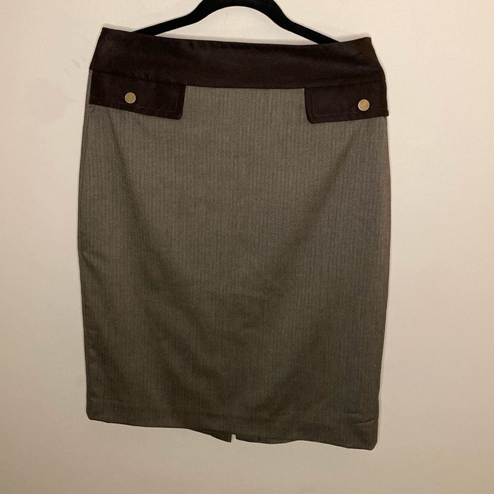 Doncaster Pencil Skirt Sz 10- brown - Picture 11 of 11